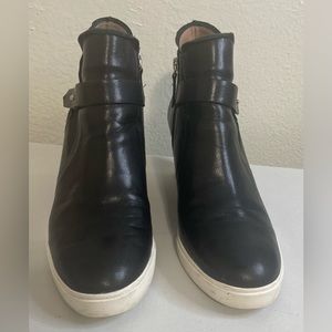 L. Paolo ankle boots wedge heel black, size 12M